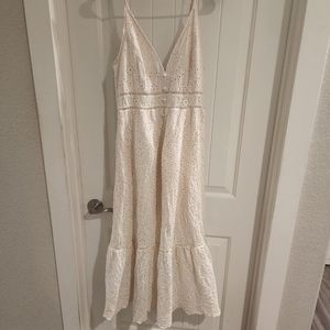 Blush pink/cream summer dress xl